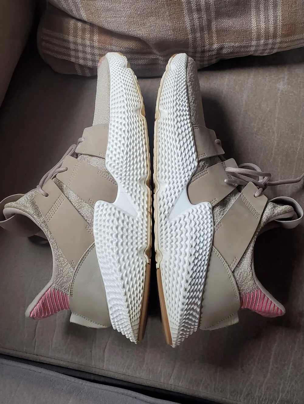 adidas Prophere Trace 2018 In Khaki And Chalk Pink Mens Size 13
